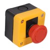 DEWIN Emergency Stop Push Button Switch, Red Sign Emergency Stop