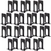 HappyHapi Bookends, 28pcs Metal Bookends, Black Book Ends Holder, Book