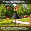 2 Pack 19 Inch Squirrel Baffle for Bird Feeder Pole,Waterproof