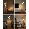 Lightdot Globe Dimmable Floor Lamp Gold Tripod Standing Lamps with