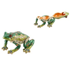 Treasured Trinket Box - Frog about to Jump New Gift