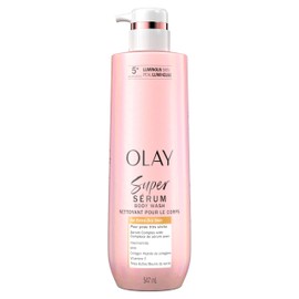 Olay Super Serum Body Wash for Extra Dry Skin, Serum Complex for Luminous Skin, 547 mL