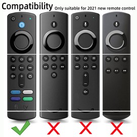Silicone Remote Cover for Fire TV Stick 4K (2nd Gen) 2023, Fire TV Stick (3rd Gen) 2021,Fire TV Stick 4k&4K Max (2021 Release) Silicone Protective Case with Lanyard(Midnight Blue)