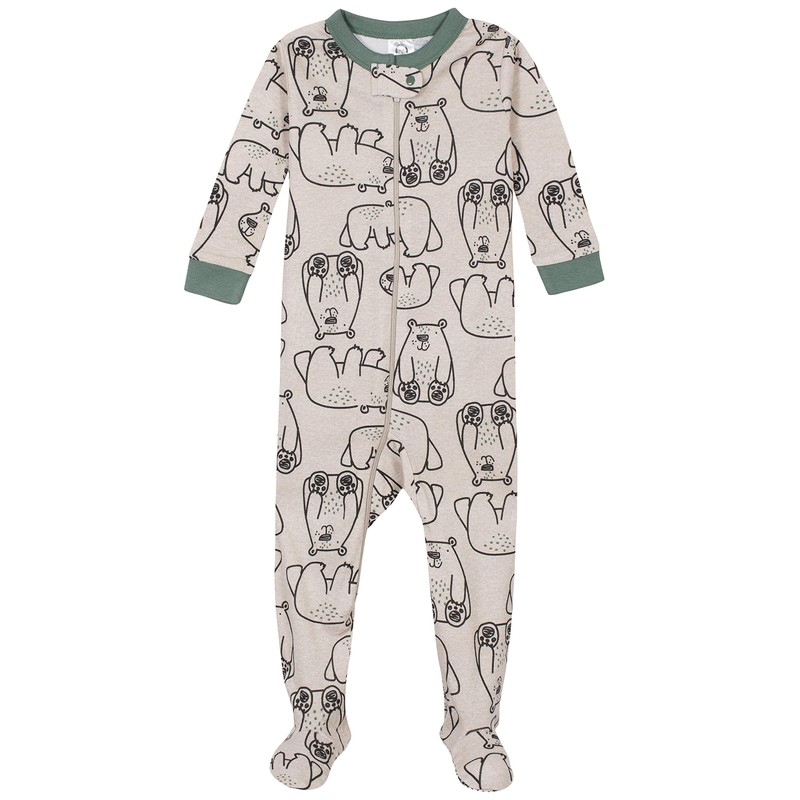 Gerber - Paquete de 2 Pijamas con pies para bebé,