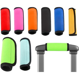 Neoprene Luggage Handle Wrap Grip, 8Pcs Luggage Handle Wraps Detachable Handle Covers Handle Identifier,Luggage Case Labels Stroller Luggage Handle Cover Suitcase Handle Wraps Luggage Handle Wrap