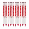 Dollar Wow Fineliner Pens, RED, Fine Tip (0.3mm), Pack of
