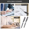 8pcs Erasable Pens Black Friction Pen, 0.7mm Rub Out Pens
