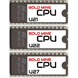 Williams Gold Mine Shuffle Bowler CPU Complete Rom Set U21 - U22 - U27