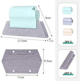 Window Track Brush Window Groove Cleaning Brush,3Pcs Sliding Groove Cleaning Brush Window Cleaning Brush,Window Track Cleaning Brush Gap Groove Sliding Brush Groove Cleaning Brush with 3 Scouring Pad