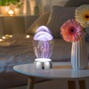 Uonlytech 4pcs Led Lighted Base for Glass Art Multicolor Round
