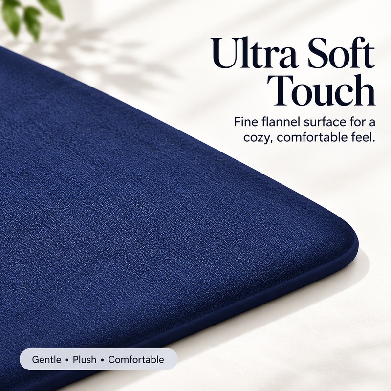 Flannel Non-Slip Floor Mat for Kitchen & Bathroom – Soft,