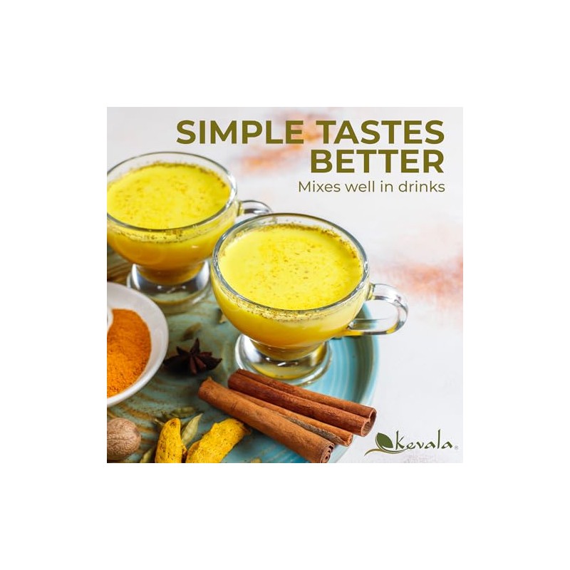 Kevala Cúrcuma Orgánica en Polvo - 454 g, Curcuma en