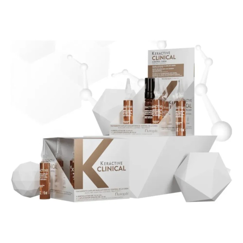 Tratamiento capilar Anticaída Nutrapel Keractive Clinical Ampolletas 60 mL