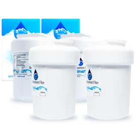 4-Pack Replacement for General Electric GSCS3KGYAFSS Refrigerator Water Filter - Compatible with General Electric MWF, MWFP Fridge Water Filter Cartridge