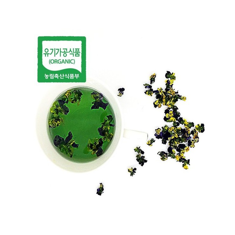 [유기농] 전남 여수 삼색제비 꽃차 4g소 [Organic] Jeonnam Yeosu Three-Color