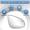 TOP-MAX Passenger Side Mirror Glass Compatible with Toyota Camry 2012-2017,