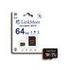 LinkMore 64GB MicroSDXC Card with U1/A1 / V10 / SD