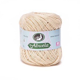 Abuela NO.6 [70grs] by Omega - Soft Yarn 100% Mercerized Cotton Yarn - Color 28-Linen 516