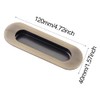 2 Pack Sliding Door Handles, Rectangular Recessed Sliding Door Handles