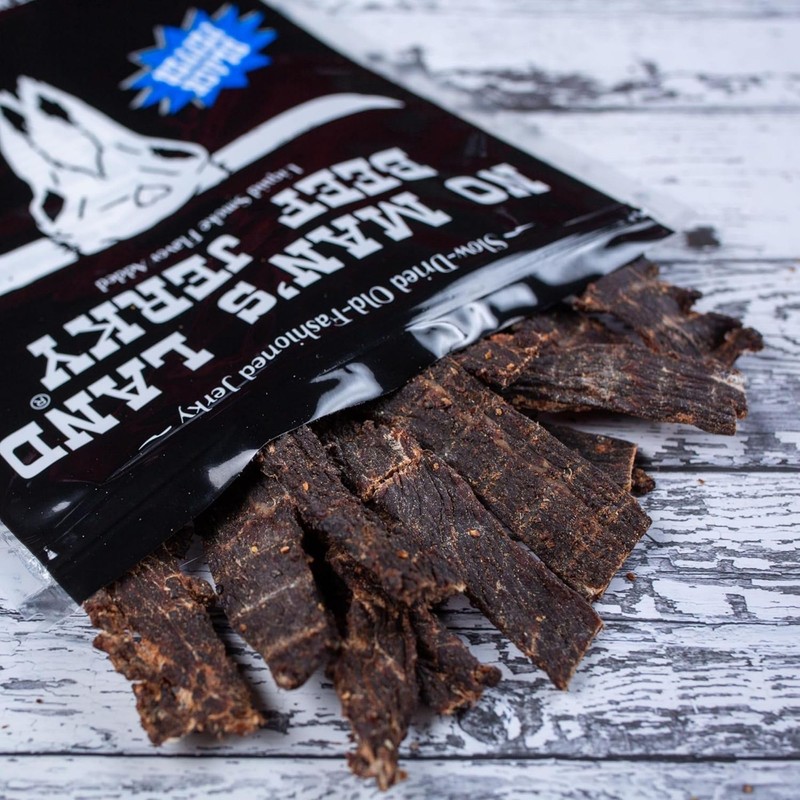 No Mans Land Beef Jerky - Black Pepper | Slow-Dried,