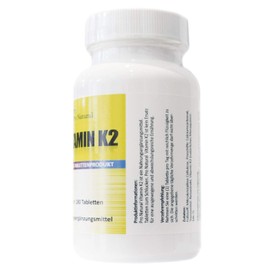 Vitamin K2-200μg - 180 Tablets - Natural Menaquinon MK-7 Suitable for Vegetarians and Vegans