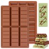 Chocolate Molds - Non-Stick Chocolate Bar Mold, Food Grade Silicone