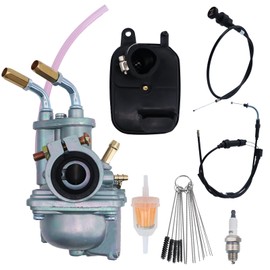 YJGZSVK Carburetor For Yamaha PW50 2016-2020 Yamaha PW50 Y-Zinger 1981-2009 Choke Cable Spark Plug Air Filter Throttle Cable