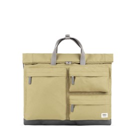 ROKA London Blackfriars M Recycled Canvas Messenger Bag (Khaki)