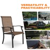 NUU GARDEN Patio Dining Chairs Set of 2, Indoor/Outdoor Textilene
