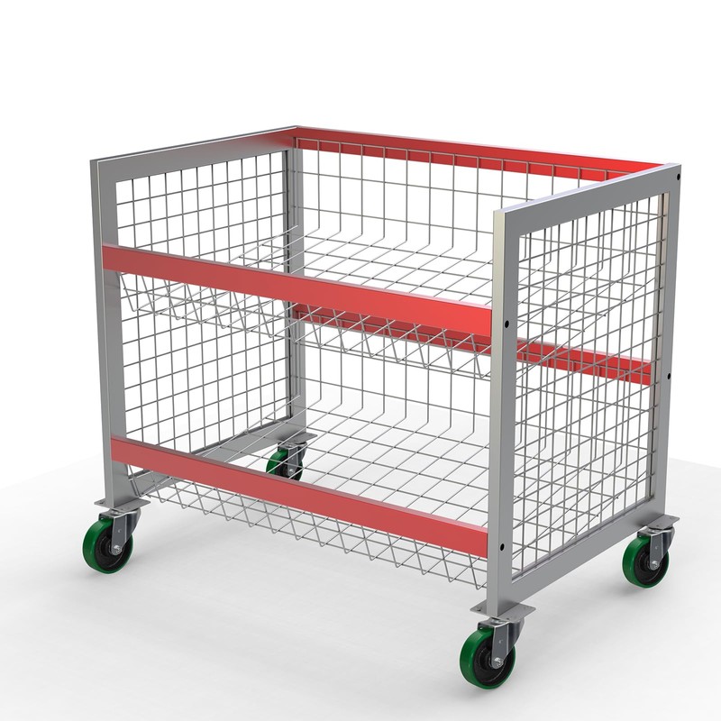 4" x 1.25" Caster Set of 4 Replacement Wheel, Polyurethane
