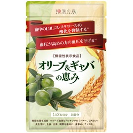 Wakan no Mori Olive & GABA Blessing 60 Tablets, Foods with Function Claims, Blood Pressure, Bad Cholesterol, Pine Bark Extract, Panax Notoginseng, Tablets [With Manufacturer Catalog]