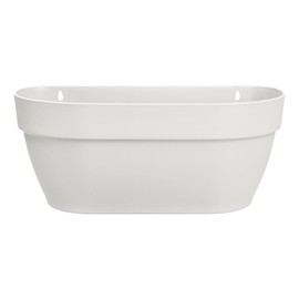elho Vibia Campana Wall Basket 35 - Planter for Balcony & Outdoor - Ø 35.0 x H 14.8 cm - White/Silky White