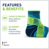 BAUERFEIND Sp.Ankle Support,All-Black,li,XL
