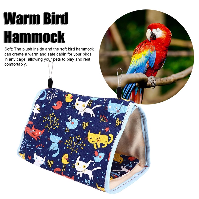 Warm Bird Nest Soft Thickened Foldable Bird Hanging Bed Toy