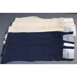 NAVY 6 pair 10-13 Knee high Socks Men's Over the Calf Cotton Blend Socks  navy