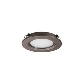 GETINLIGHT Dimmable LED Puck Lights Kit, Recessed or Surface Mount Design, Soft White 3000K, 12V, 2W (6W Total, 30W Equivalent), Bronze Finished, ETL Listed, (Pack of 3), IN-0102-3-BZ