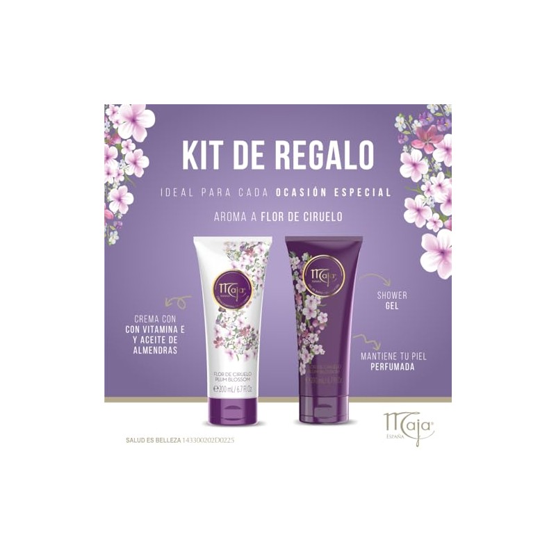Maja, Plum Blossom Set de Regalo para Mujer con Crema