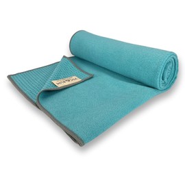 Yogabum Grip Dot Yoga Mat Towels | Non-Slip | Eco Yoga Towel (Sky Blue)