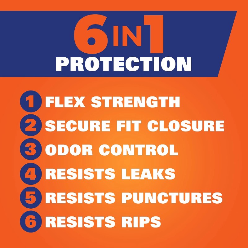 Hefty Ultra Strong 80 Count 13 Gallon Kitchen Trash Bags