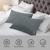 PiccoCasa Embroidered Small Size Soft Brushed Microfiber Pillowcases 2 Pack,
