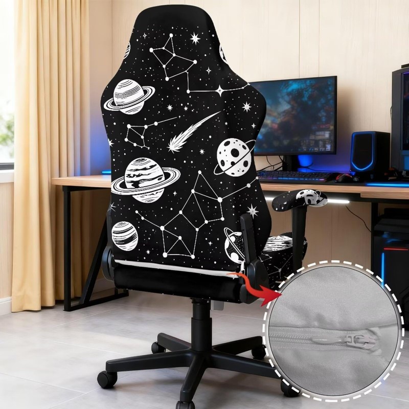Merkmak Stylish Gaming Chair Covers Set of 4 Computer Chair