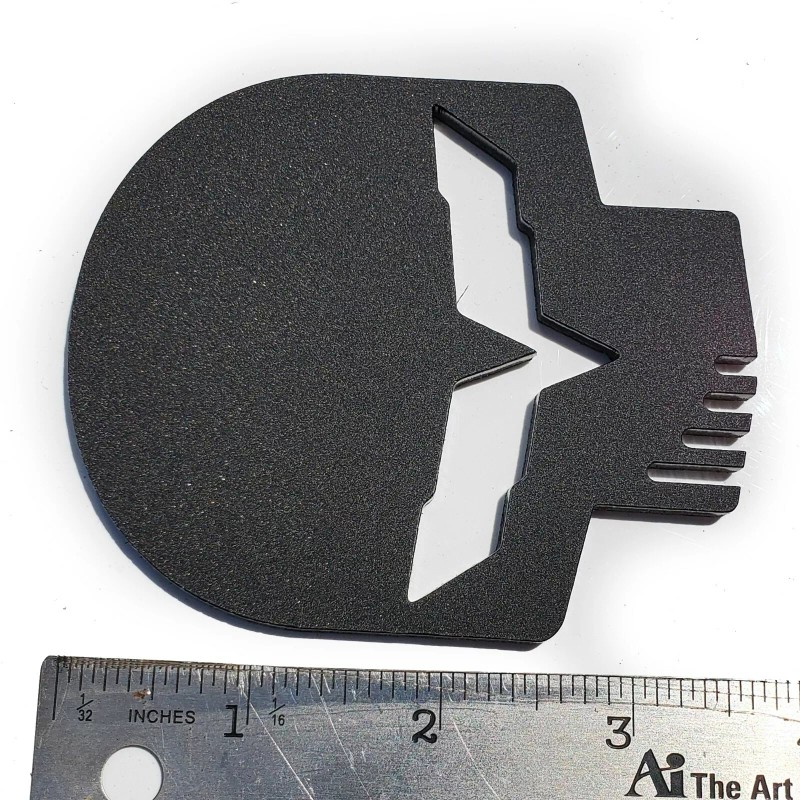 FMSgear 1 Matte Black Vette JAKE Skull fits Chevy Corvette