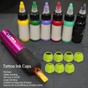 200pcs Tattoo Ink Cups Disposable Stable Base Thicken Deepen Microblading
