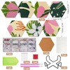 Diamond Painting Coasters, DINGHENG 7 Pieces Diamond Art Hexagonal Coaster