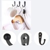 DaiUni Pack of 4 Wardrobe Hooks Wall Hooks Vintage Towel