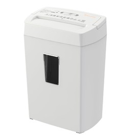 Bonsaii Heavy-Duty Cross-Cut Shredder, Handles up to 12 Sheets at Once, Providing P-4 high Security, Credit Cards, Mail & taples, 5.5-Gallon bin with a Transparent Window, Use in Home Offices, White