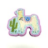 Police Lama Textile Patch – Police – Pink – Cactus
