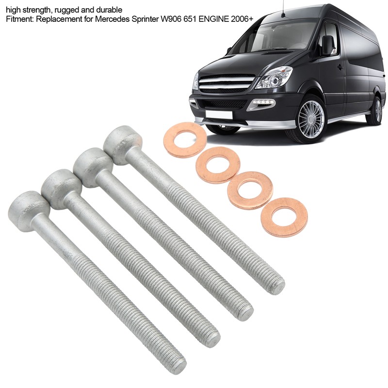 8pcs Fuel Injector Bolts Seal Washers Car Accessories Replacement for