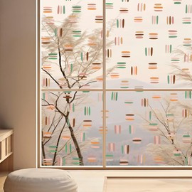 Runtoo Boho Line Wall Decals Modern Abstract Geometric Wall Art Stickers Window Clings for Living Room Bedroom Nursery Office Home Decor
