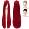 CaseEden 6126 Premium Cosplay Wig, Smooth, Long Hair, 39.4 inches